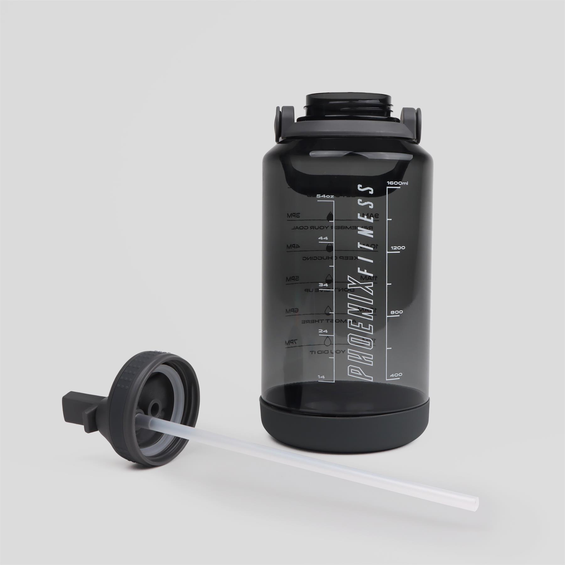 Phoenix Fitness 2 Litre Motivational Water Bottle with Straw - Slate 4/7
