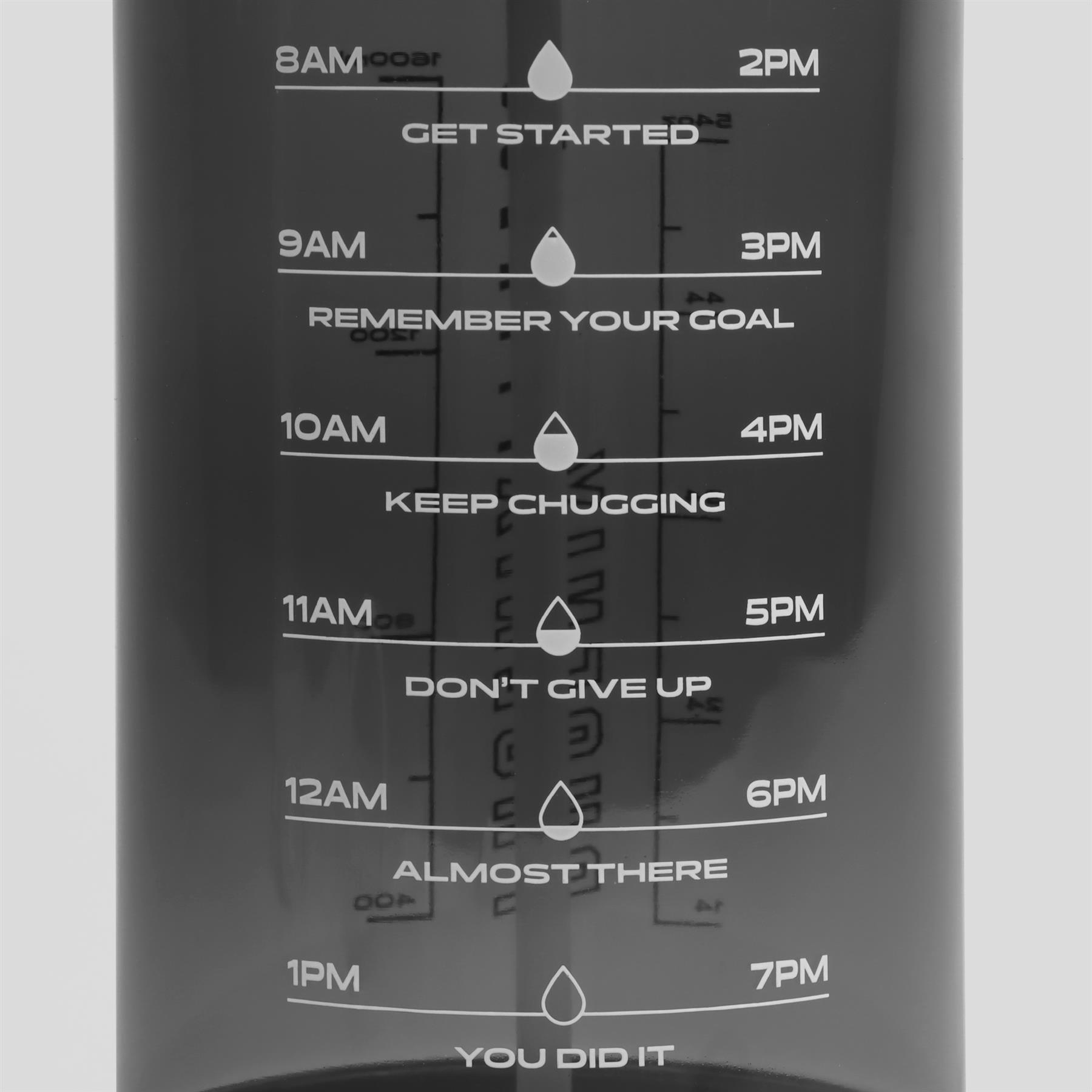 Phoenix Fitness 2 Litre Motivational Water Bottle with Straw - Slate 3/7