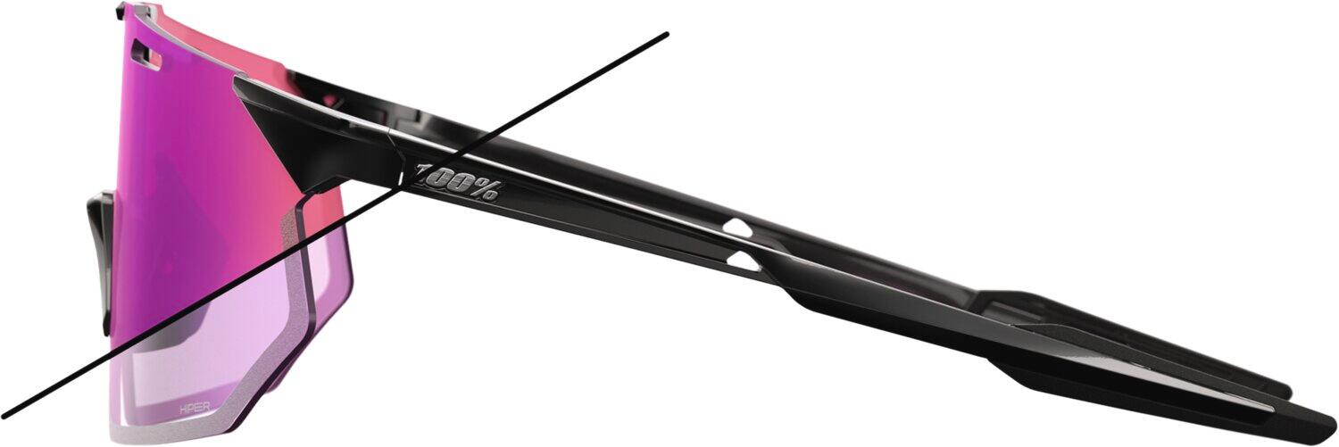 Brille Hypercraft SQ - Gloss Black - Purple Mirror Photochromic Lens 3/5