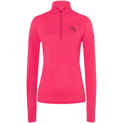 Koszulka termoaktywna z długim rękawem i półgolfem damska SUPER.NATURAL