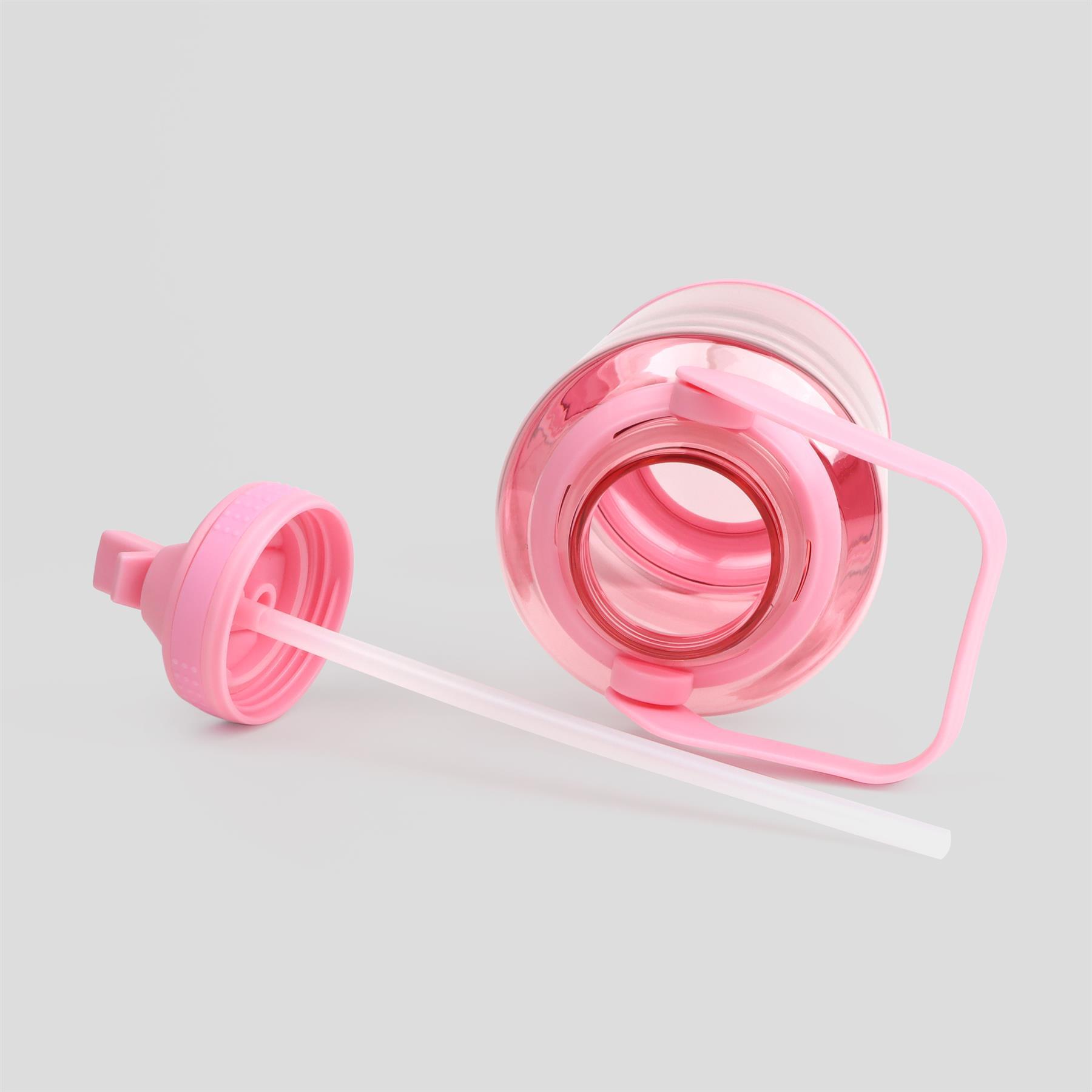 2 Litre Motivational Water Bottle with Straw - Pink 4/7