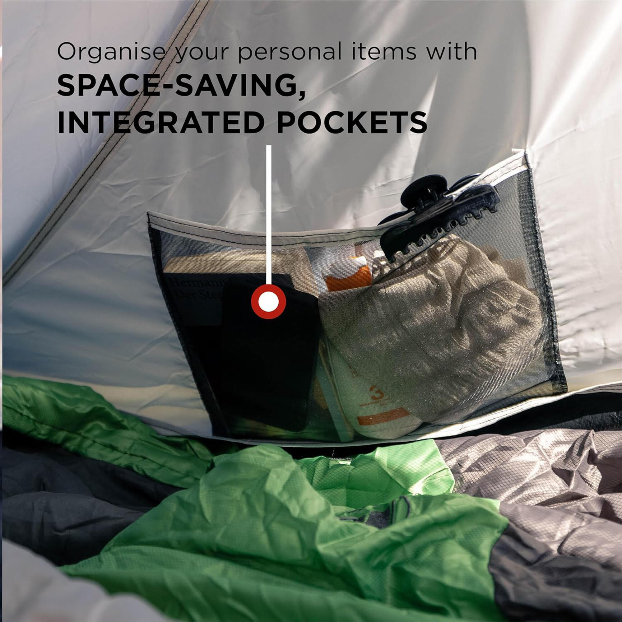 2-Person Darwin Camping & Hiking Tent, Compact, Lightweight & Easy Setup, Green