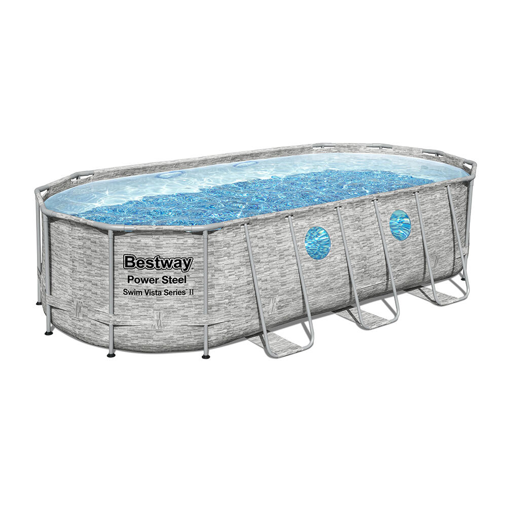 BESTWAY Piscina ovale Bestway Power Steel Swim Vista 549 x 274 x 122 cm