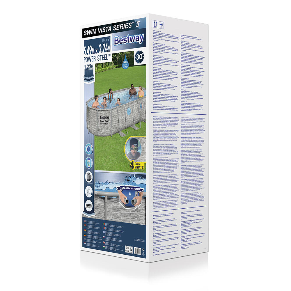 Bestway Power Steel Swim Vista Series II  Above Ground Pool Set 549x274x122 4/7