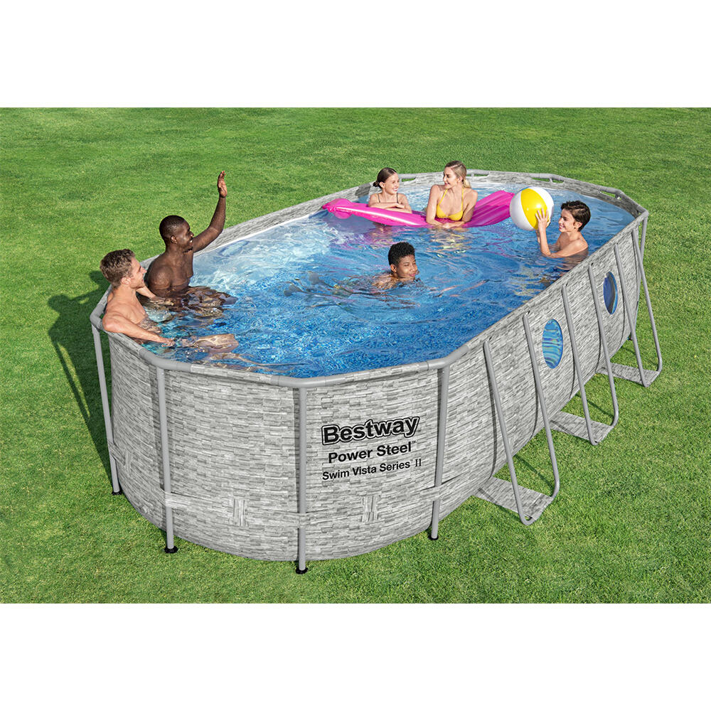 Bestway Power Steel Swim Vista Series II  Above Ground Pool Set 549x274x122 2/7