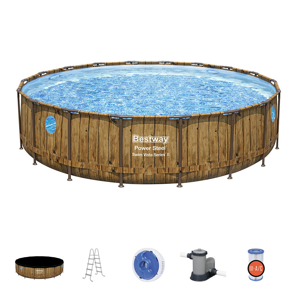 Bestway Power Steel Swim Vista Series II  Above Ground Pool Set 549 x 122 cm 3/7