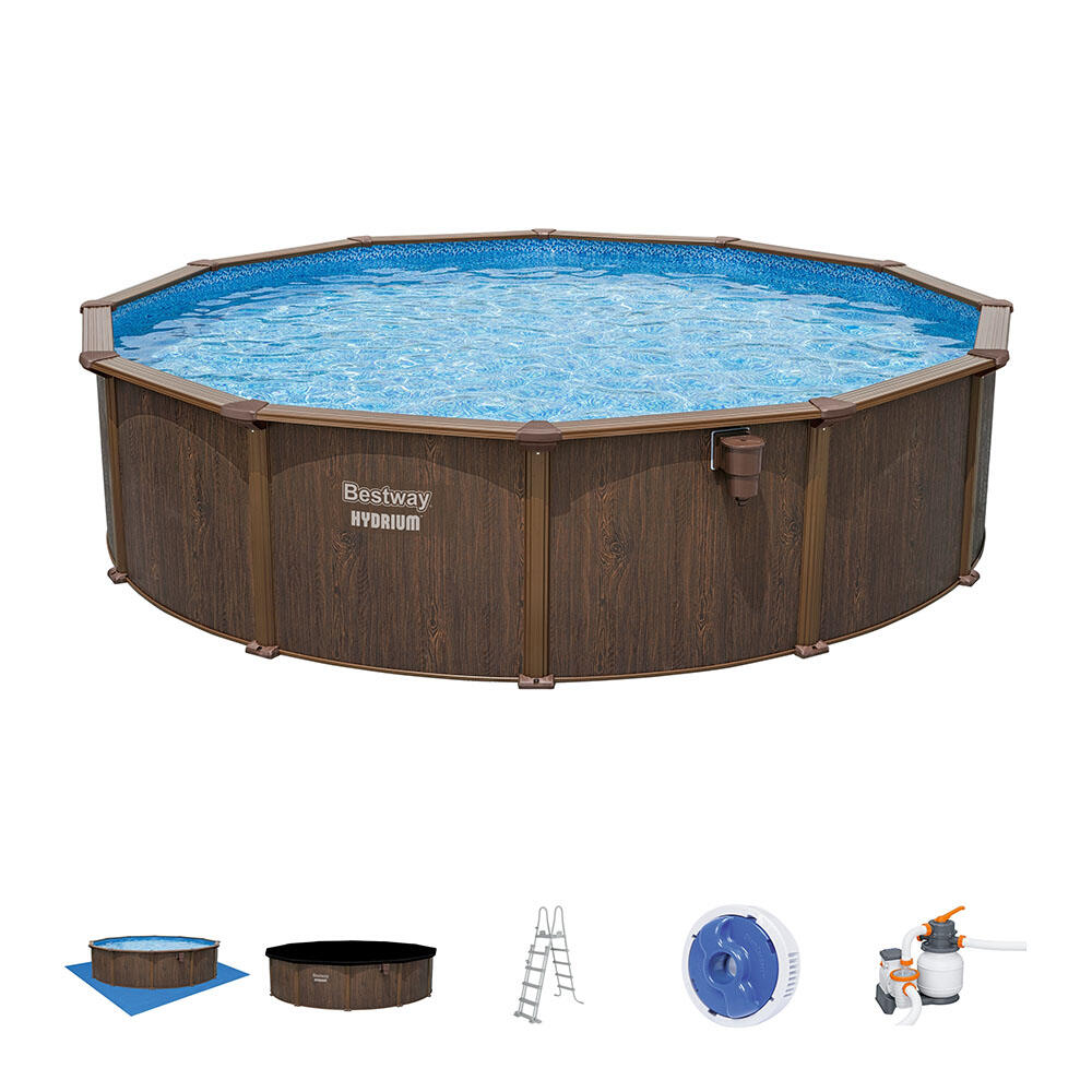 Bestway Hydrium Steel Wall Above Ground Pool Set Round 5.49 m x 1.32 m 4/7
