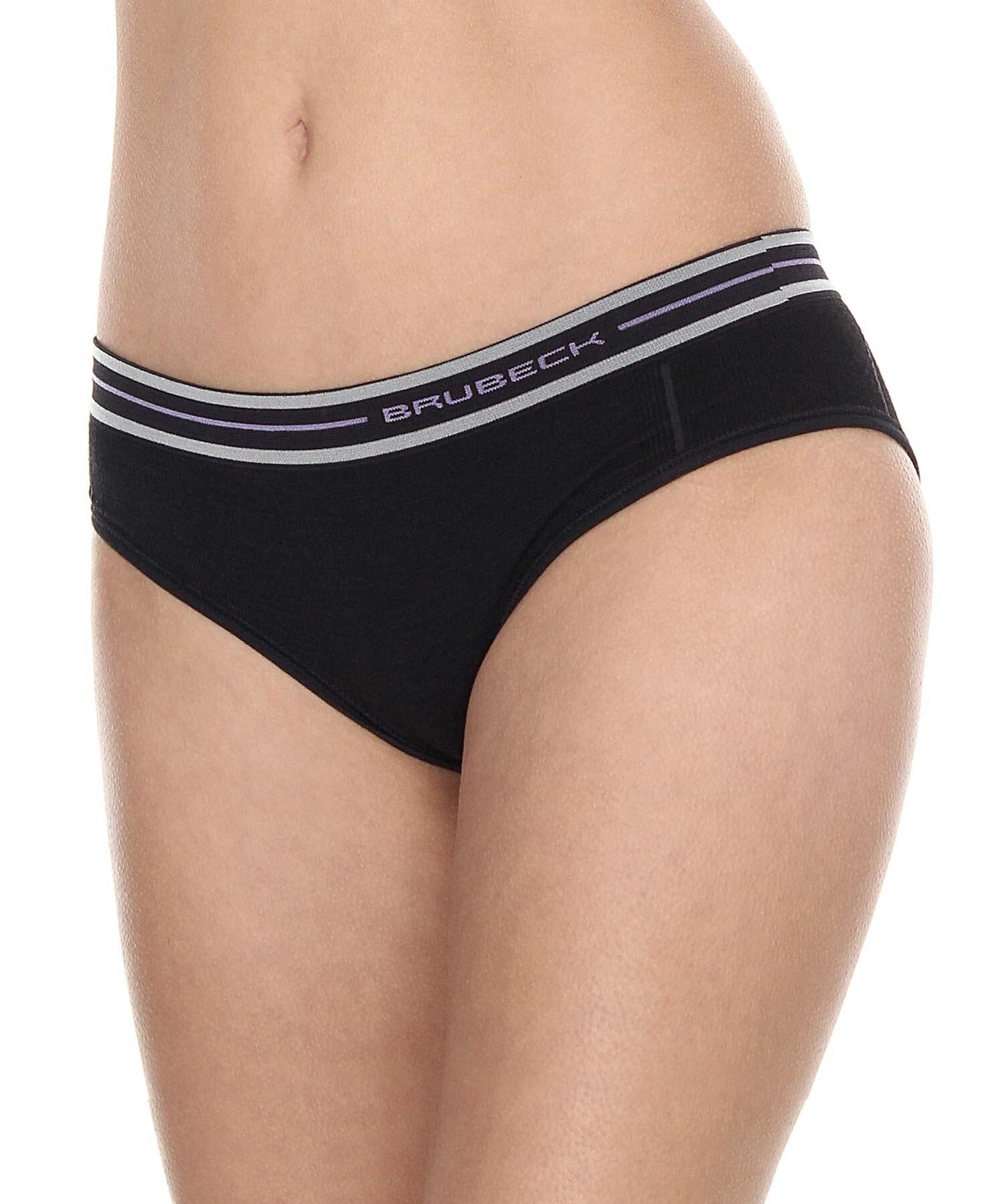 Mutande da donna Brubeck Hipster Active Wool HI10190 nero S 2/4