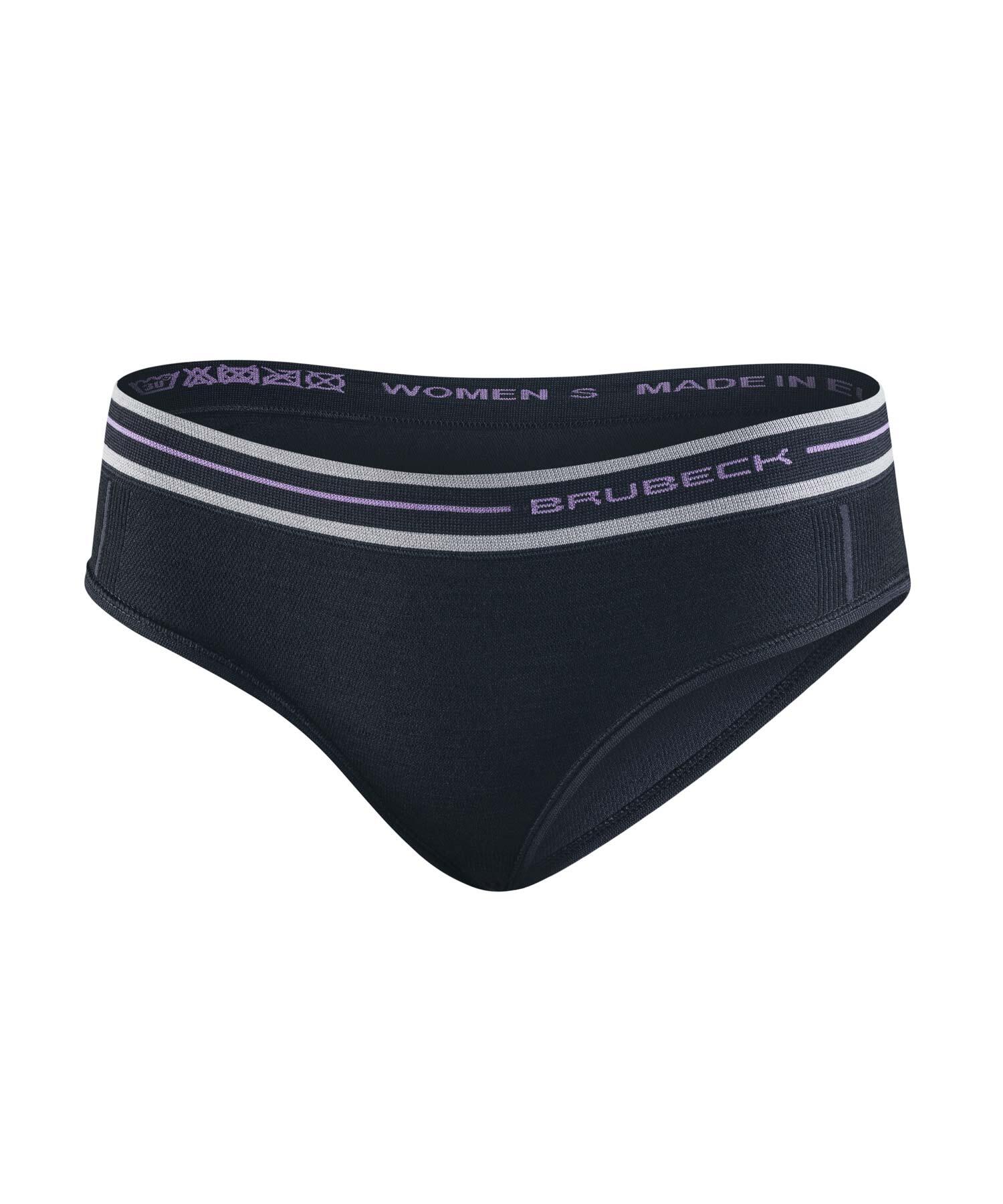 BRUBECK Damenhöschen Brubeck Hipster Active Wool HI10190-BLACK