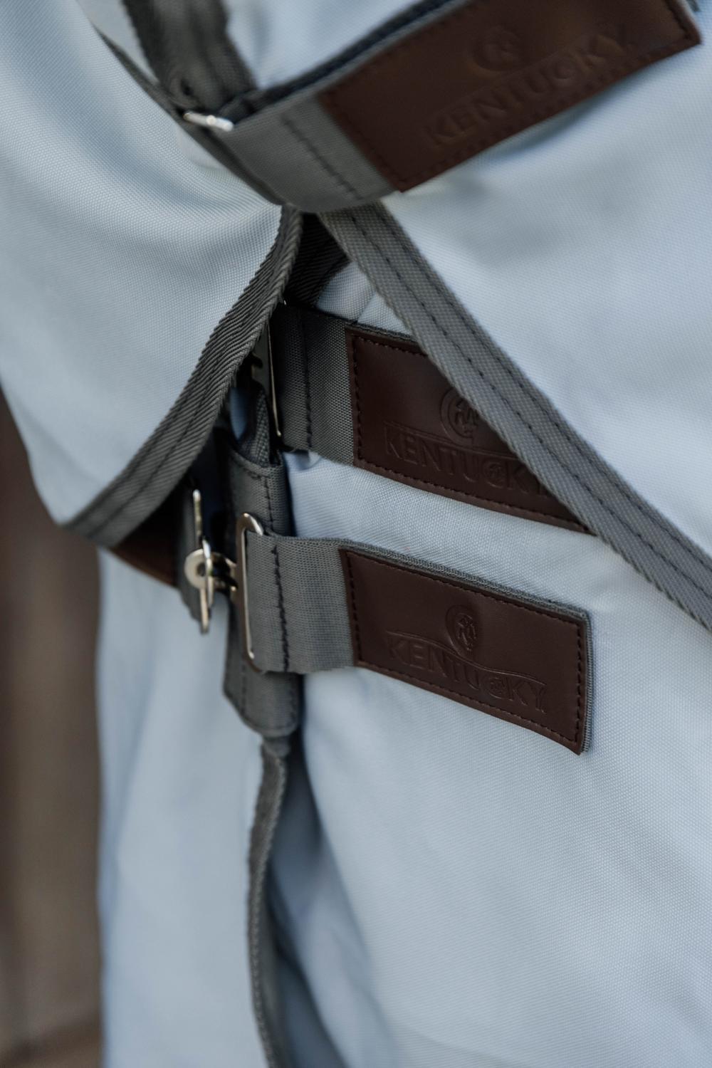 KENTUCKY HORSEWEAR Eczeemdeken - Deken met Hood - Grijs - 155-6'9