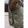 Couverture d’hiver - 1680D - 155 cm / 6'9 - Fourrure de lapin vegan - Kaki