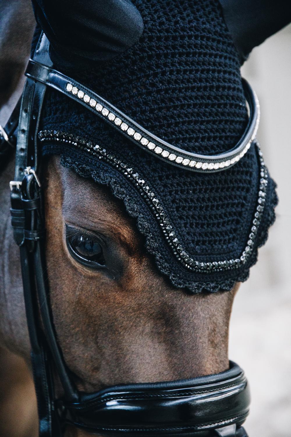 Oornetje Wellington stone & pearl soundless zwart 3/7