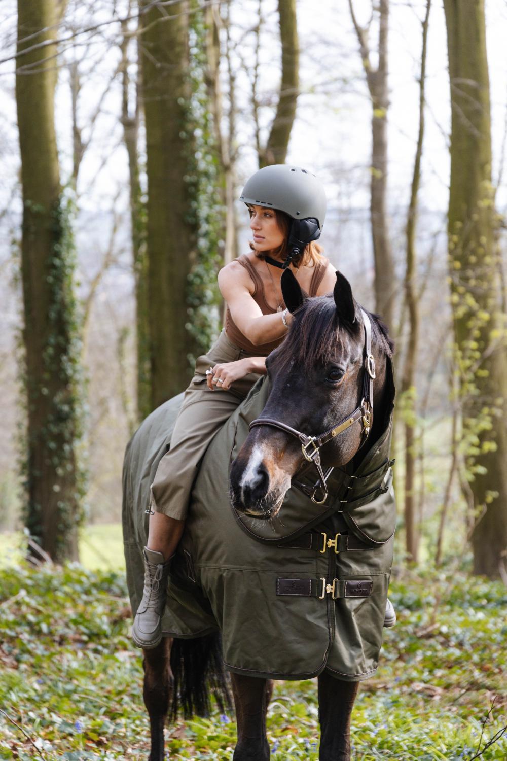 Winterdecke - 1680D - 160 cm / 7'0 - Veganes Kaninchenfell - Kaki 3/4