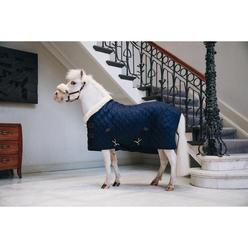 Couverture de présentation - 600D - 70 cm / 3'6 - Laine vegan - Navy