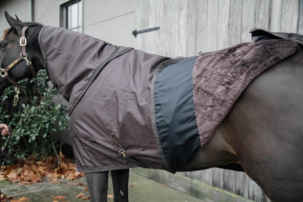 Couverture d’hiver - 1680D - 140 cm / 6'3 - Fourrure de lapin vegan - Brun 3/7