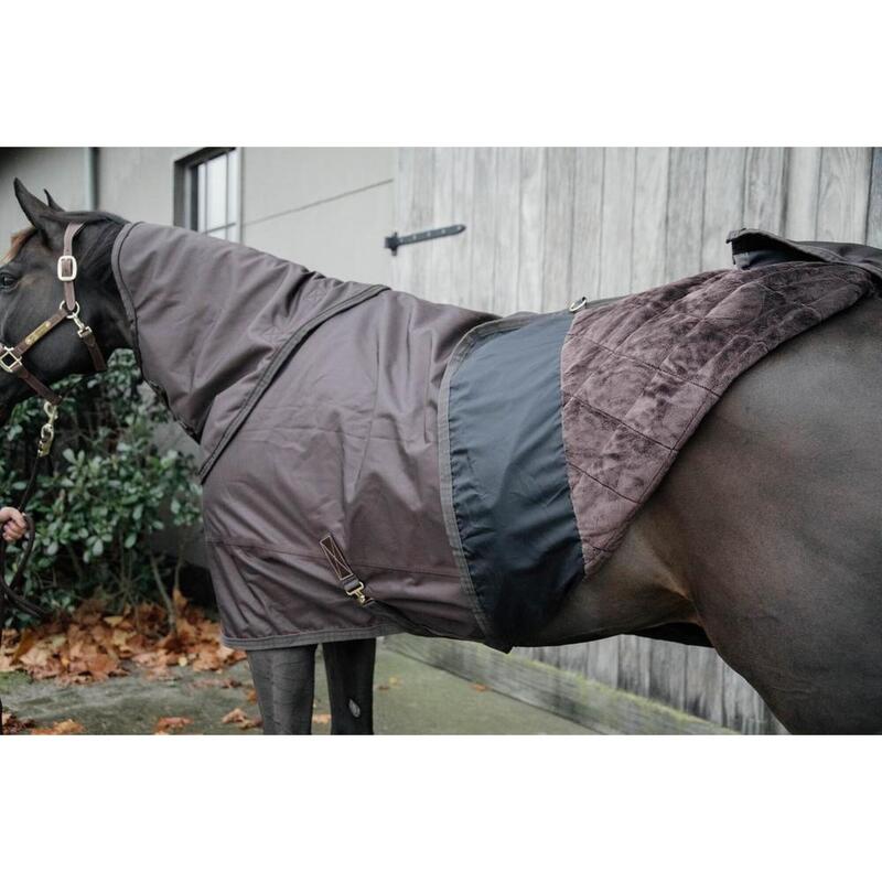 Couverture d’hiver - 1680D - 140 cm / 6'3 - Fourrure de lapin vegan - Brun