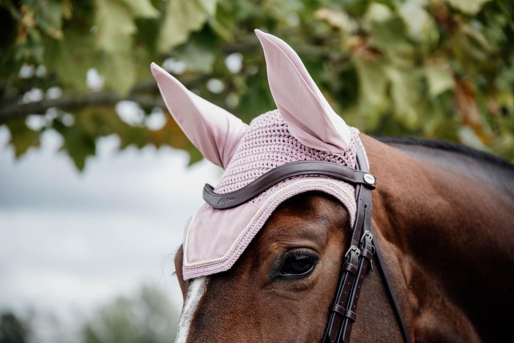 Oornetje Wellington velvet oude roos pony 3/4