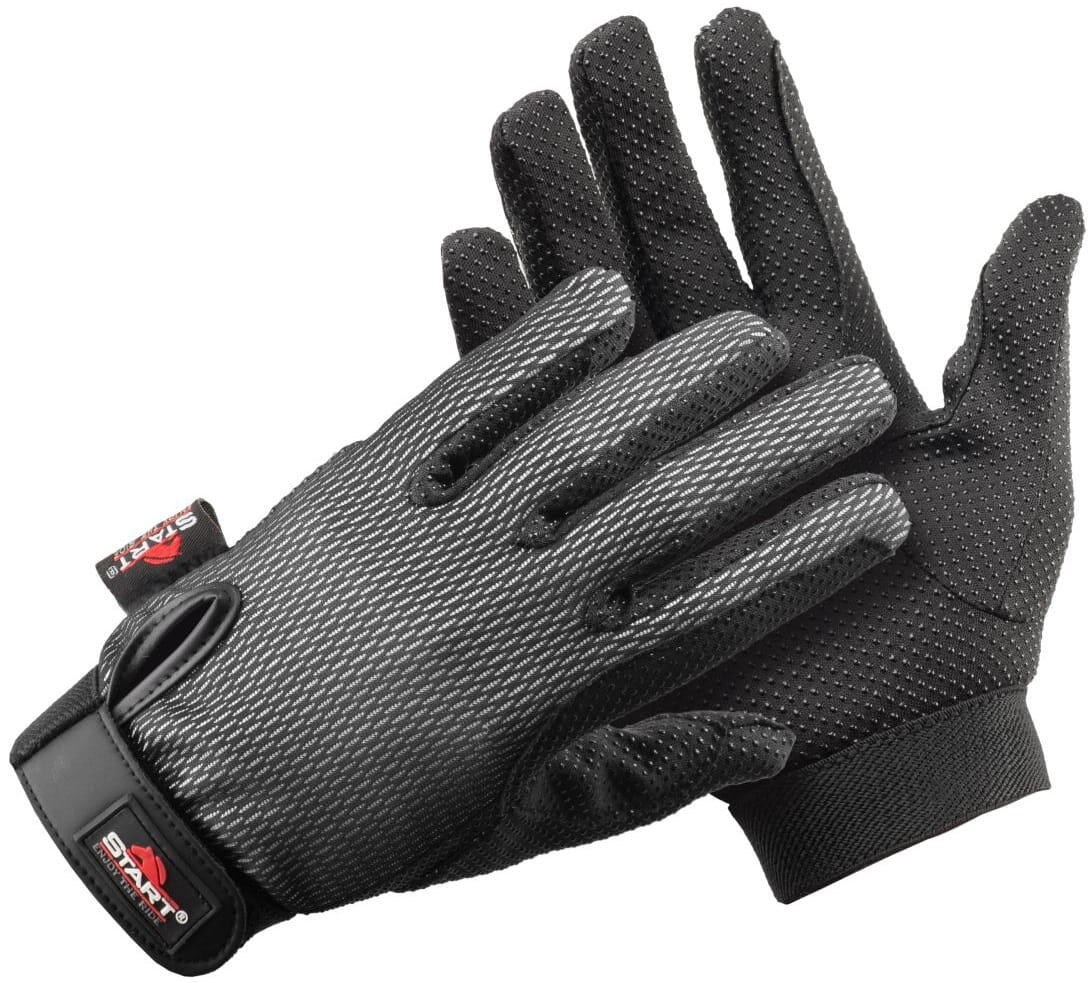 START Reithandschuhe Unisex – Erwachsene START Hajnan schwarz/grau