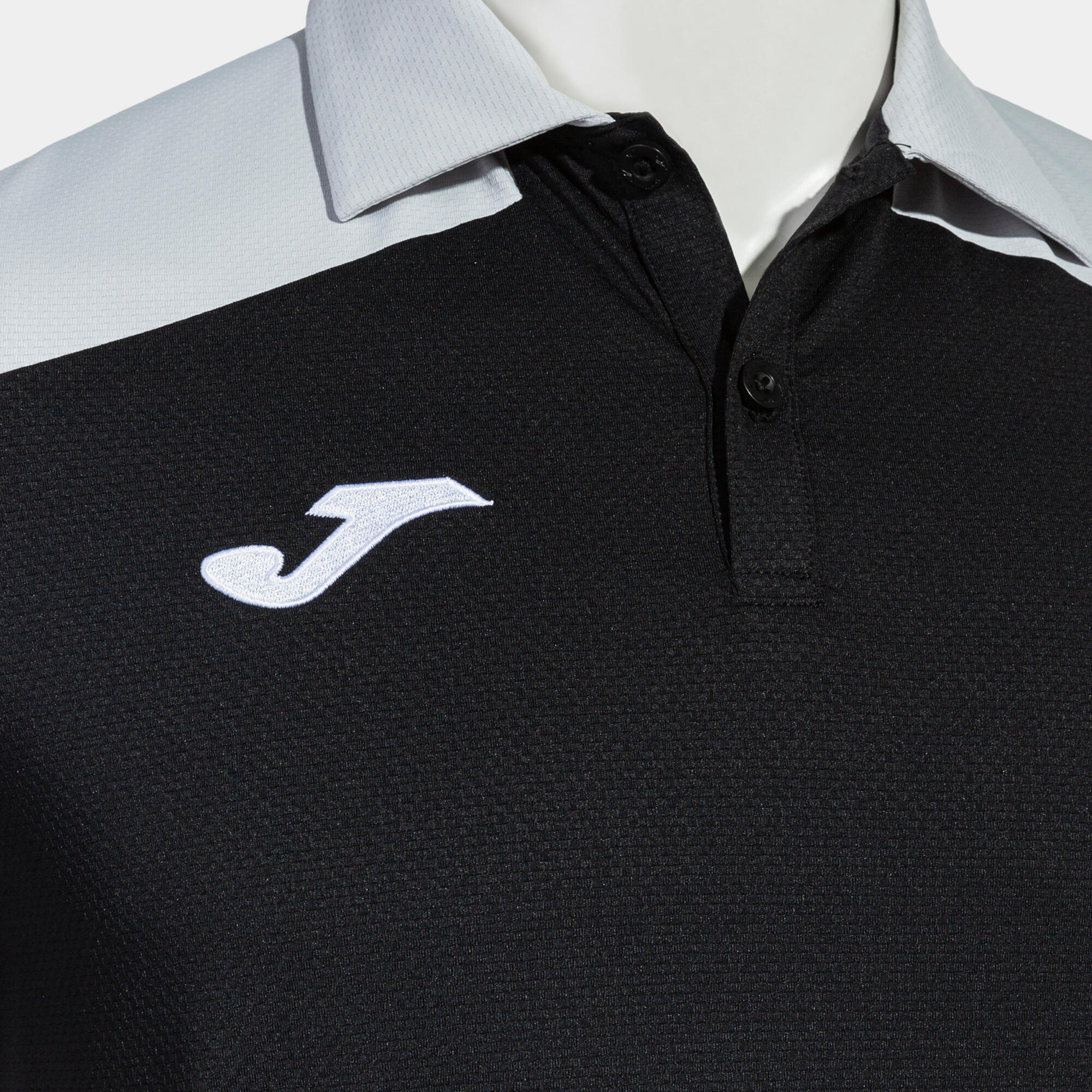 Polo Manches Courtes Football Homme Joma Toledo Noir 3/4