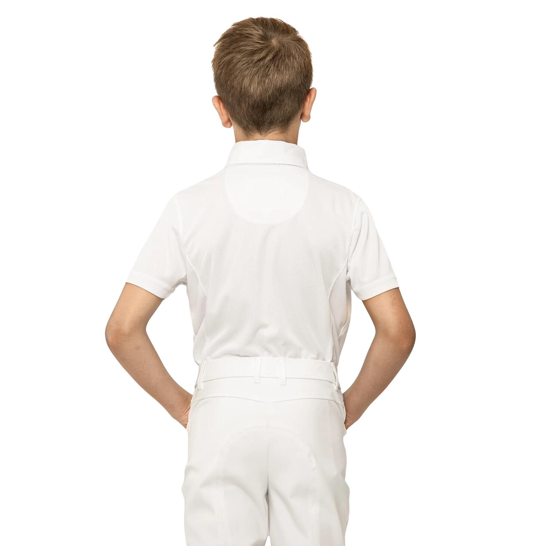 Camicia da equitazione a maniche corte per bambini Premier Equine Mini Antonio 2/4