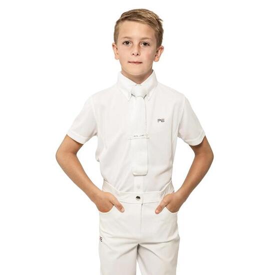 Chemise de concours équitation manches courtes enfant Premier Equine Mini Antoni