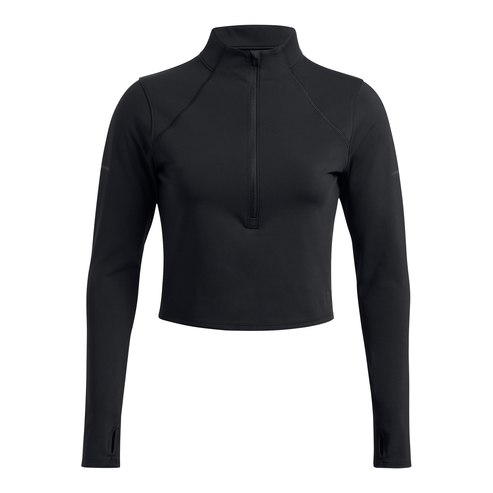 Under Armour - Sweatshirt 1/2 Zip En Maille Femme Under Armour Launch Elite - Sweat-shirt - Noir - 36 Xs - Decathlon