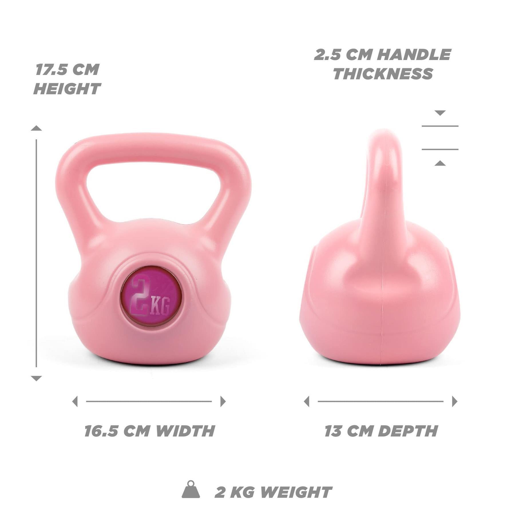 Phoenix Fitness 2kg Pink Kettlebell 7/7