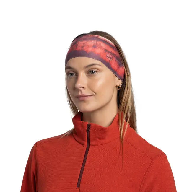 Opaska BUFF THERMONET HEADBAND MATEWA GARNET
