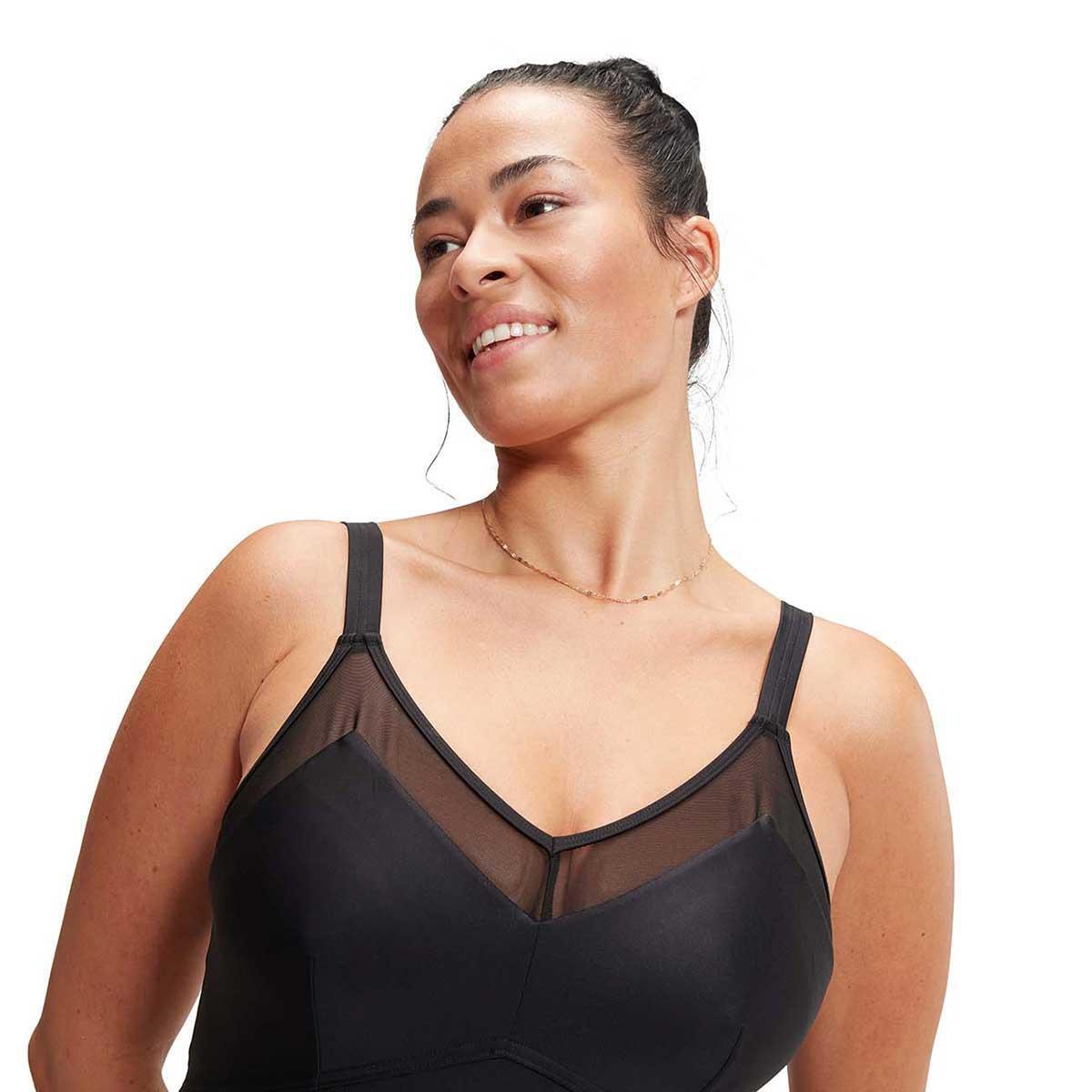 Maillot de bain 1 pièce femme Speedo Eco Mesh Detail 1p Bla 5/7