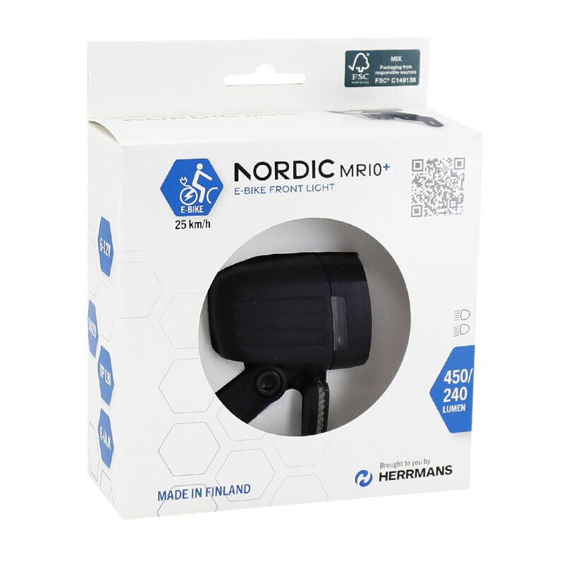 Éclairage vélo phare sur fourche Herrmans E-bike MR10+ 2/3
