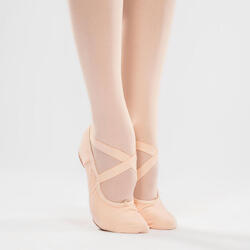 Seconde vie - Demi-pointes de danse classique bi-semelles en toile... - TRÈS BON