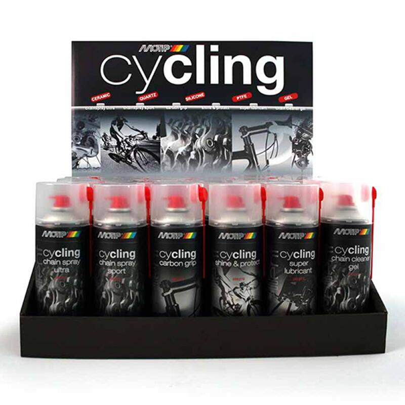 Lubrifiant chaîne vélo aérosol silicone/carbone quarzt gel et ceramique Motip (x