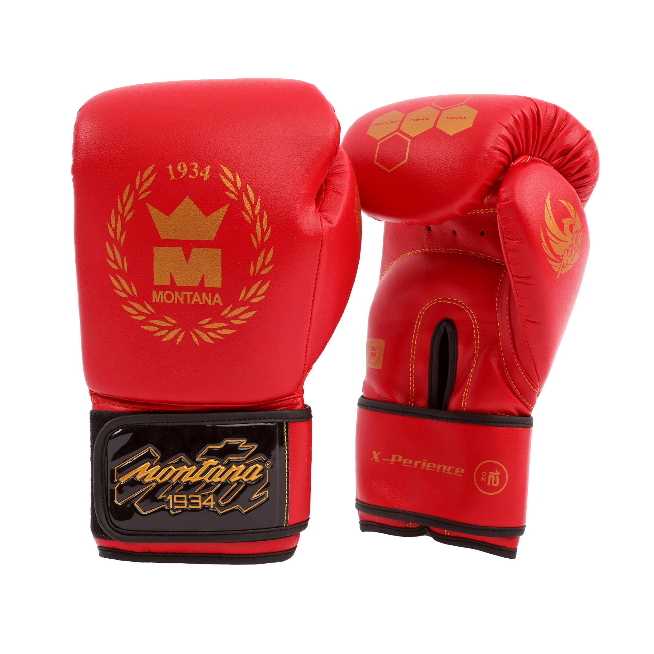 Montana - Gants De Boxe Montana X-perience - Gants De Boxe - Rouge - 14 Oz - Decathlon