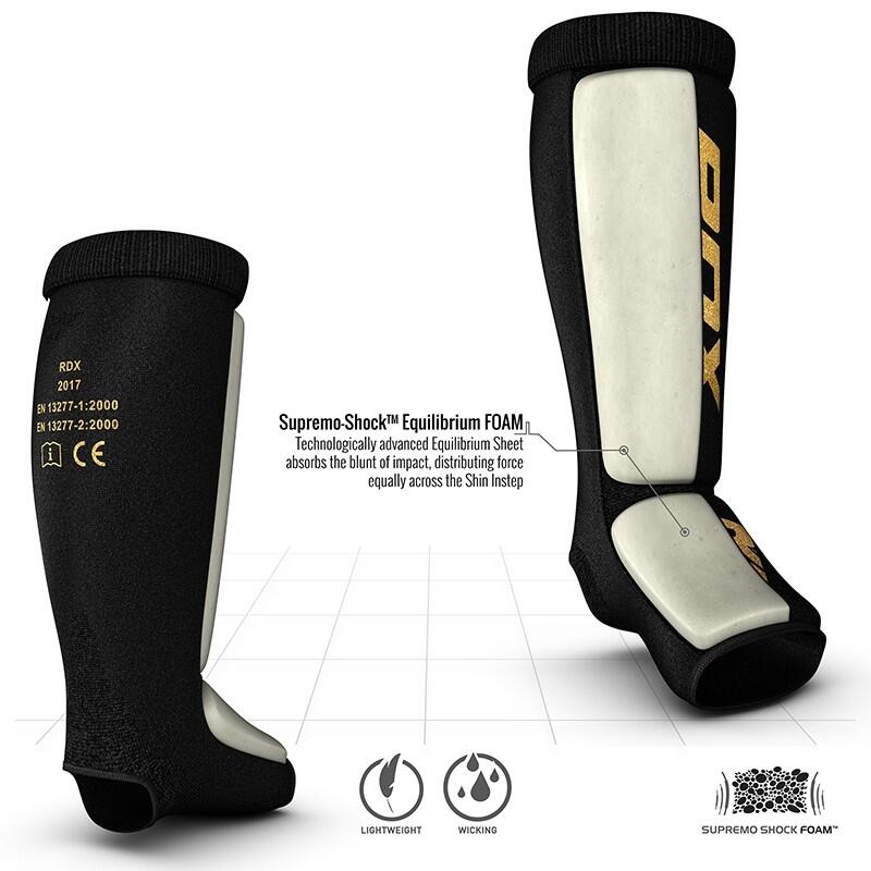 Schienbeinschoner RDX – Schwarz/Gold – XL 2/5