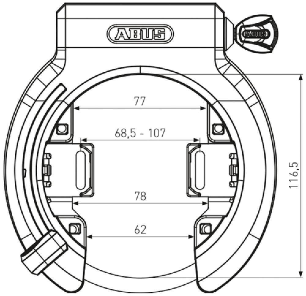 Horseshoe slot 6950 NR Abus Granit Xplus 2/2