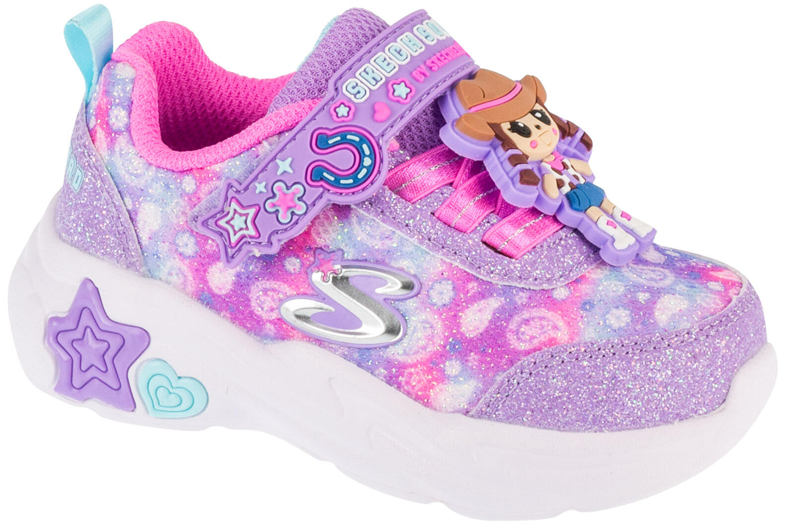 Chaussures Enfants Skechers Snuggle Sneaks rose 1/4