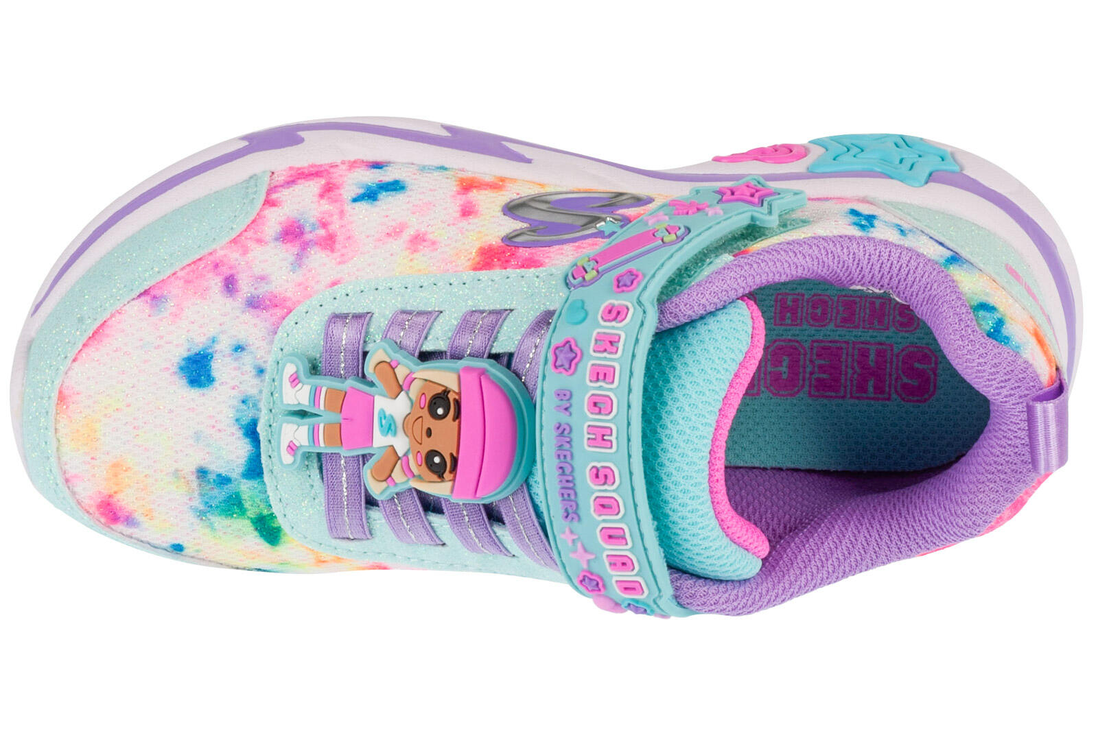 Buty sportowe Sneakersy dziewczęce, Snuggle Sneaks - Skech Squad 3/4