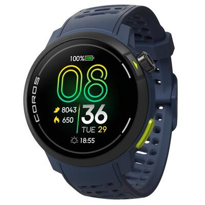 Coros pace pro navy blauw amoled gps horloge