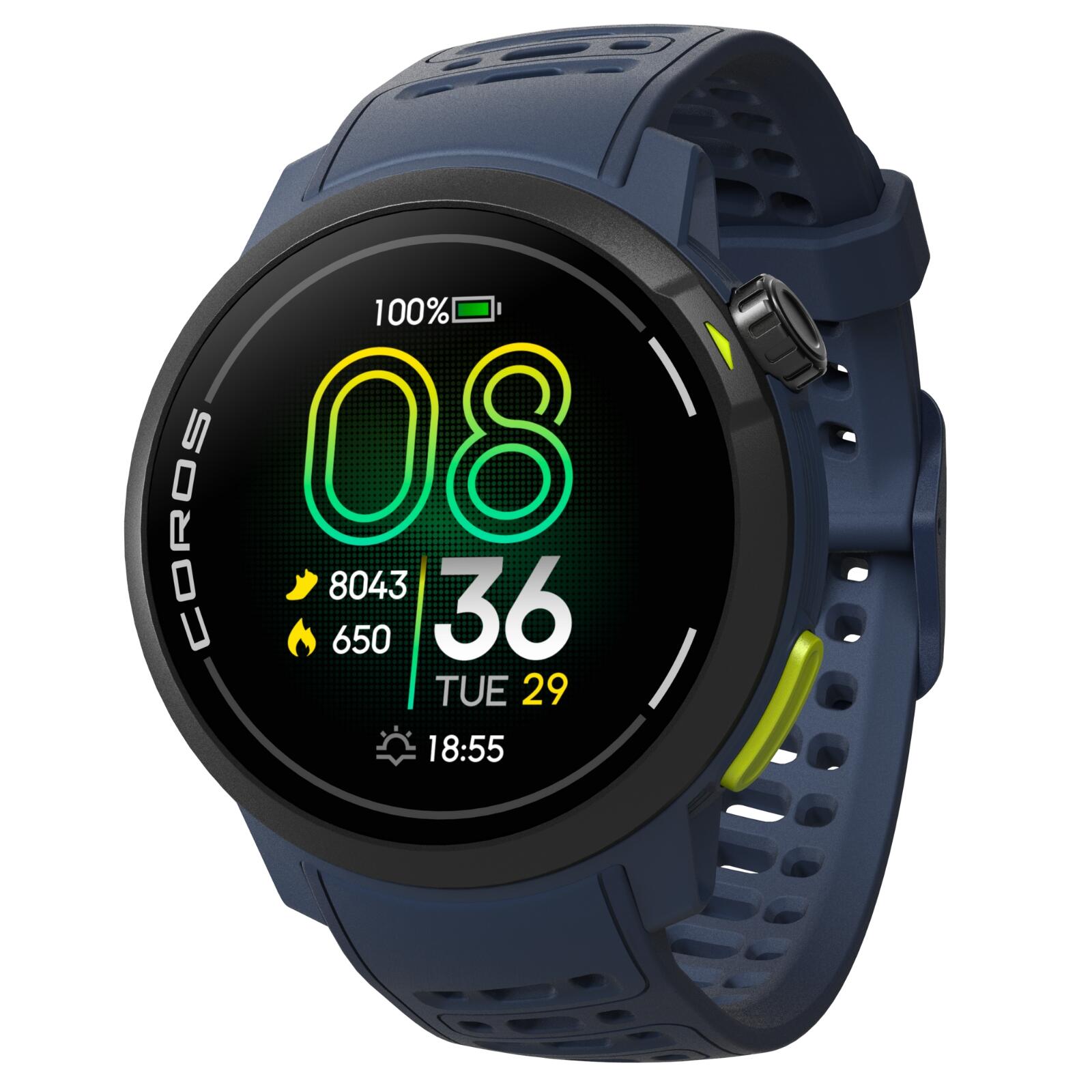 COROS Pace Pro Relógio azul com GPS Amoled