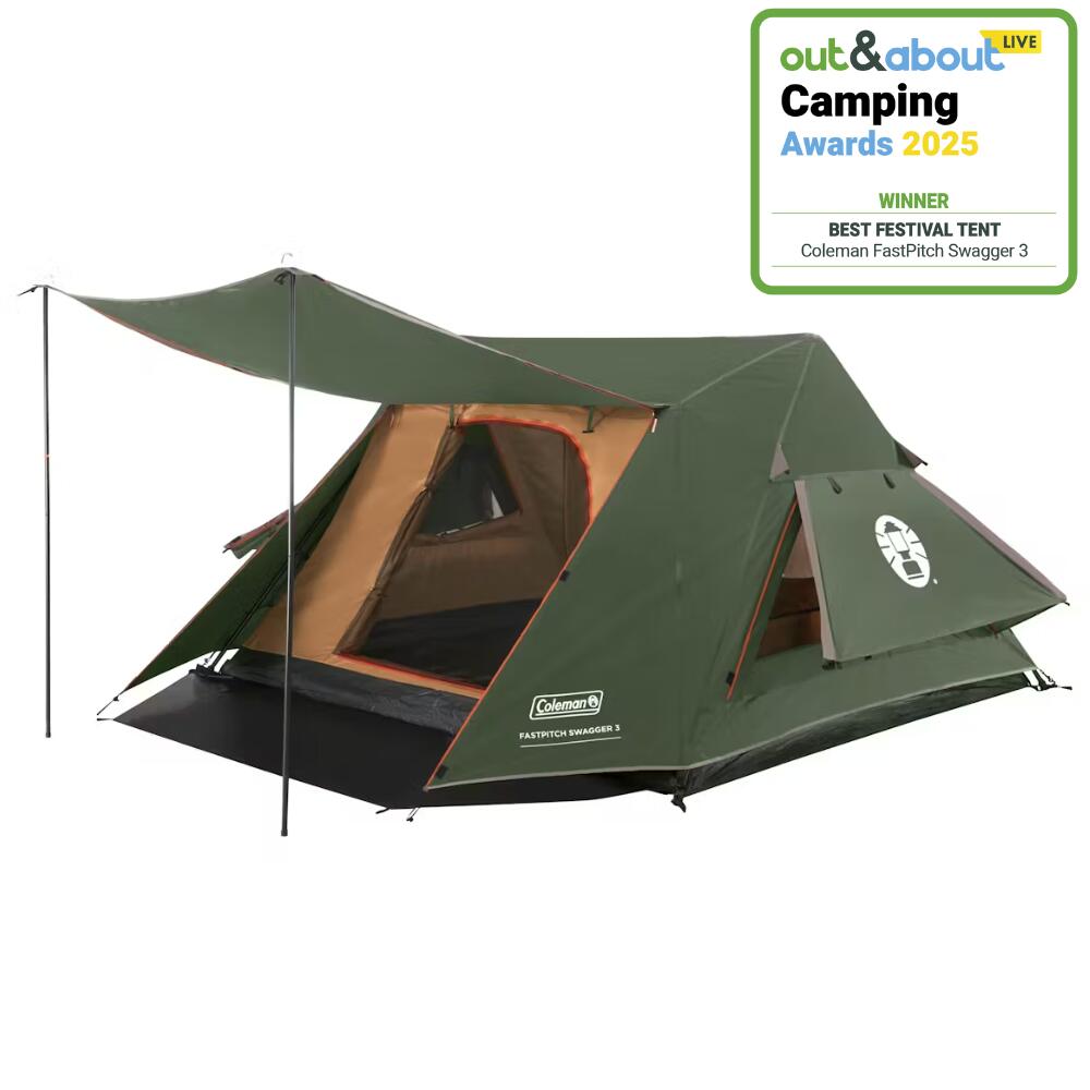 COLEMAN Coleman FastPitch Swagger 3 Tent, 3-Person, Green