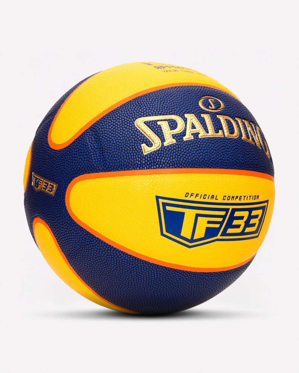 Balón Baloncesto 3x3 SPALDING TF-33 Gold 2021 Composite 3/4