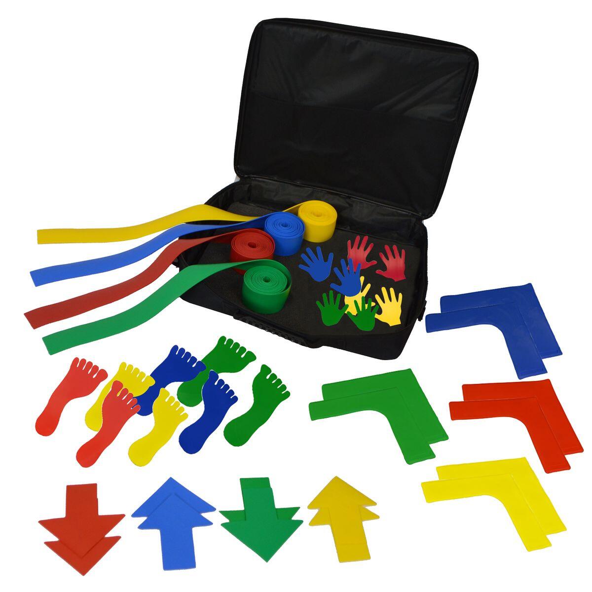 Sporti France - Mallette Parcours Moteur Sea - Empreintes De Marquage Au Sol - Multicolore - Taille Unique - Decathlon