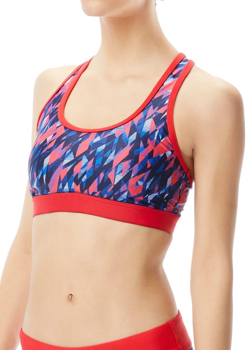 TYR TYR Womens Lyn Racerback Bikini Top - Navy/Red