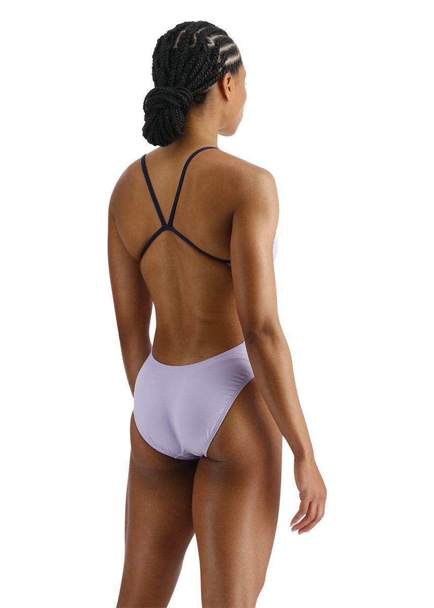 TYR Solid Cutout Fit Swimsuit - Lavender 2/5