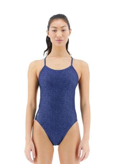 Costume da bagno TYR Lapped Cutout Fit - Blu navy