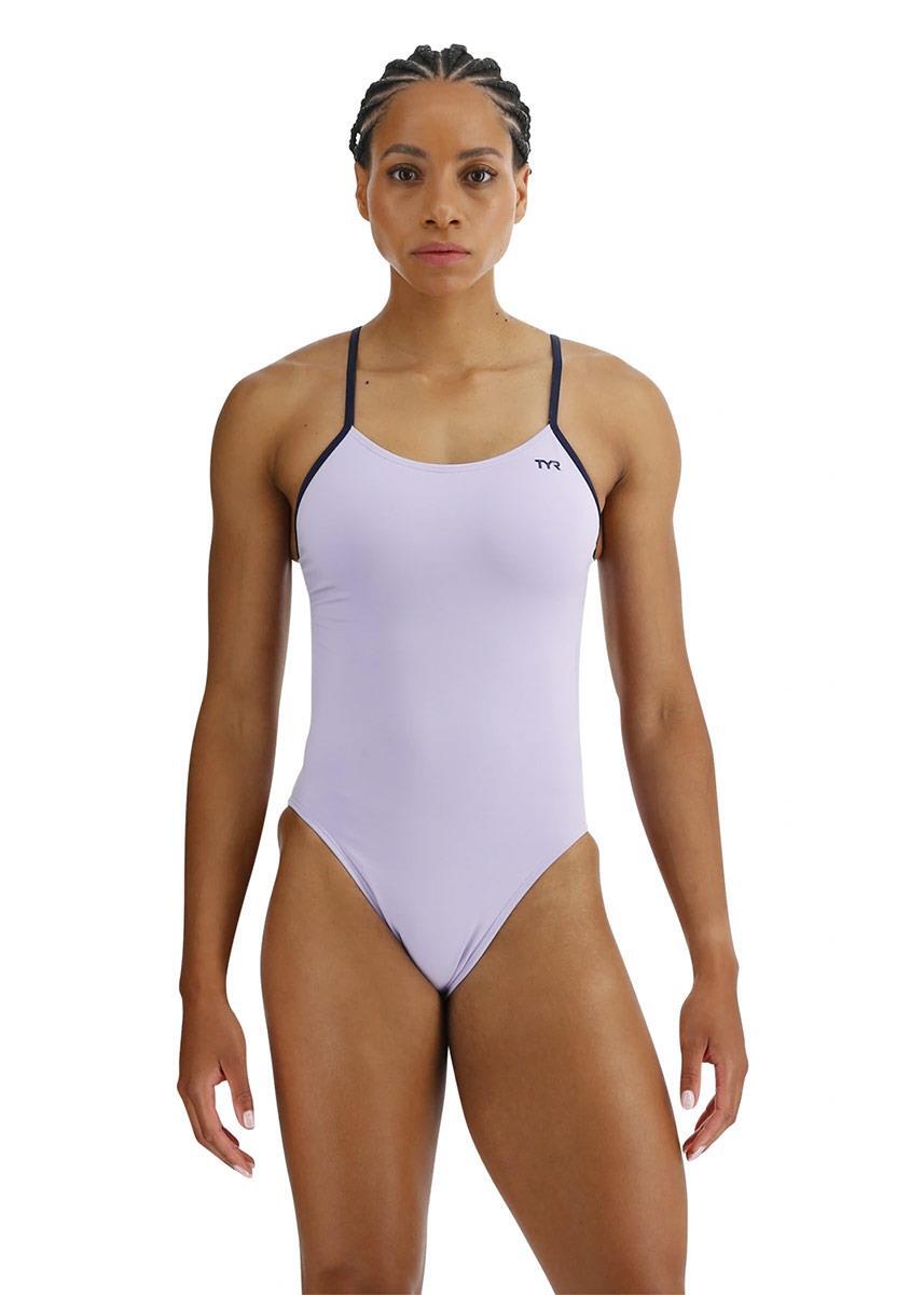 TYR TYR Solid Cutout Fit Swimsuit - Lavender