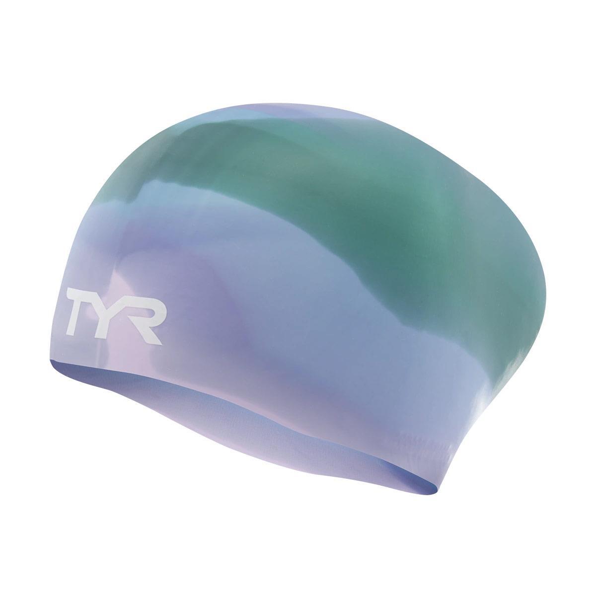 Bonnet de bain silicone copii TYR pentru cheveux longs Tie Dye