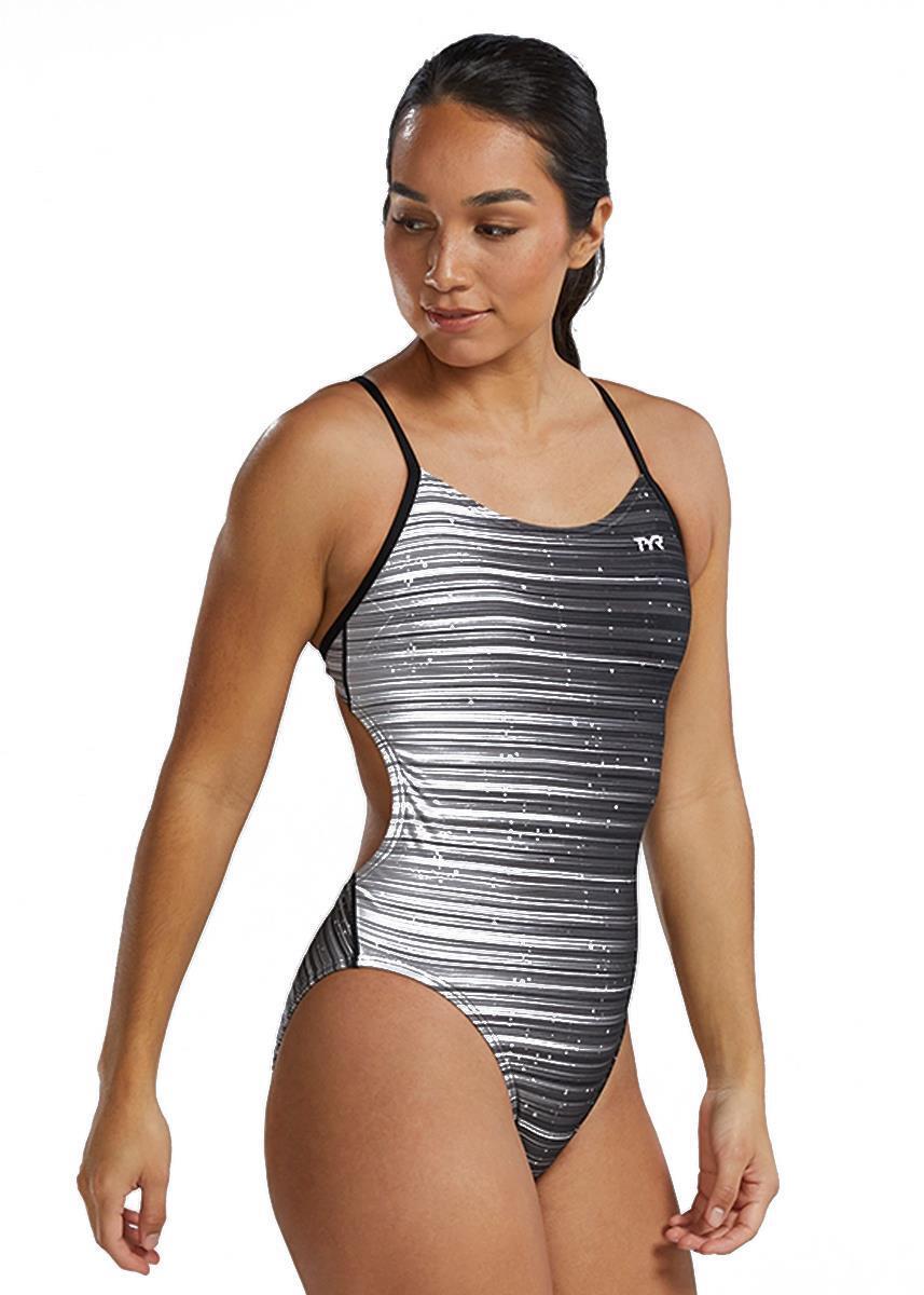 Maillot de bain TYR CutoutFit Durafast Elite Speedwarp - Titane 4/5
