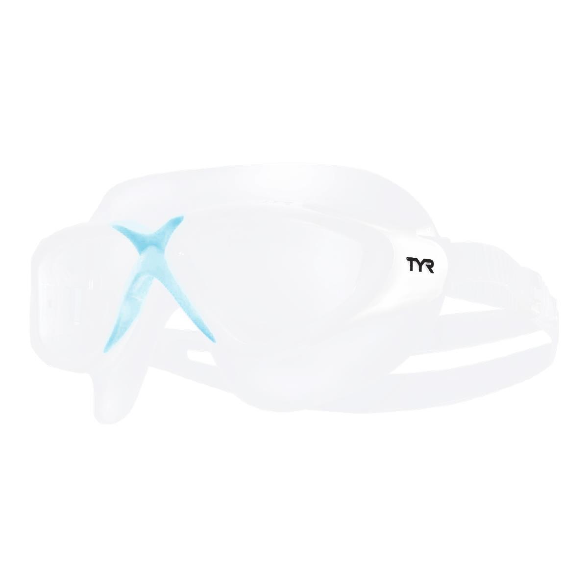 TYR TYR Rogue Women's Fit Swim Mask - Clear/Blue/Grey
