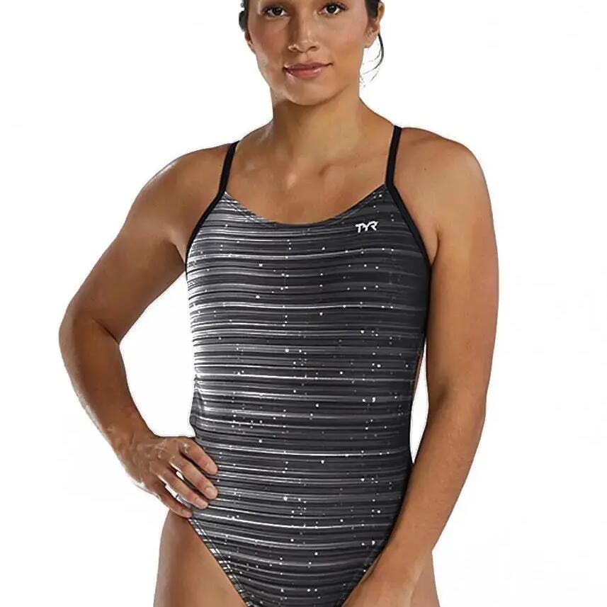 TYR Durafast Elite Speedwarp Cutoutfit Women's Full-Body Swimsuit - Titanium
